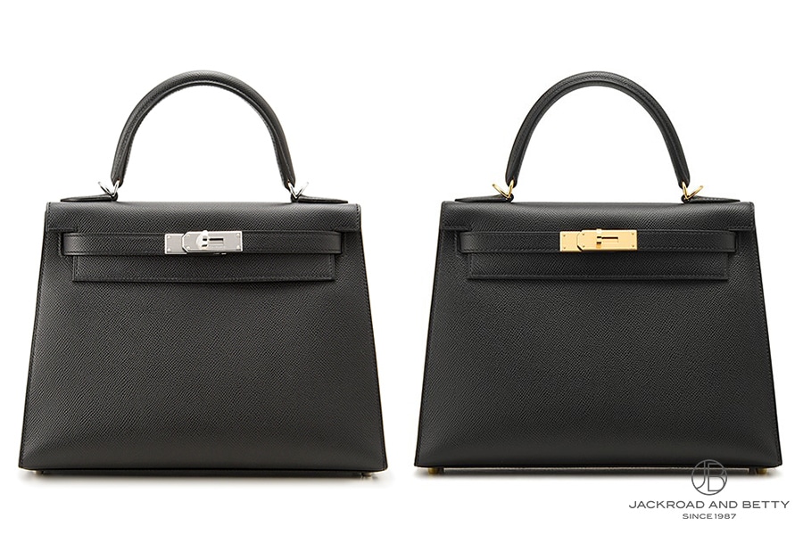 どちらもエプソンのケリー28。左がシルバー金具、右がゴールド金具