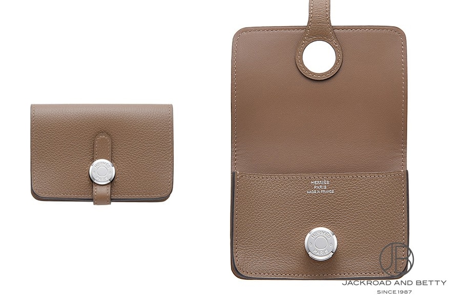 エルメス ドゴン カードケース ベージュドゥワイマール