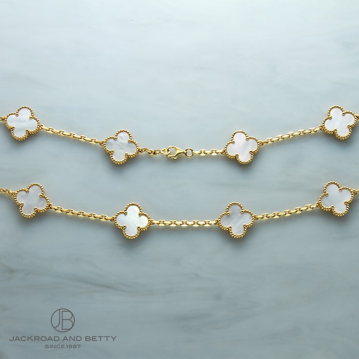 ヴァンクリーフ&アーペル ヴィンテージ アルハンブラ 10Pネックレス