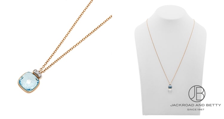 ポメラート ヌード ミニ スカイブルートパーズ ペンダント ネックレス