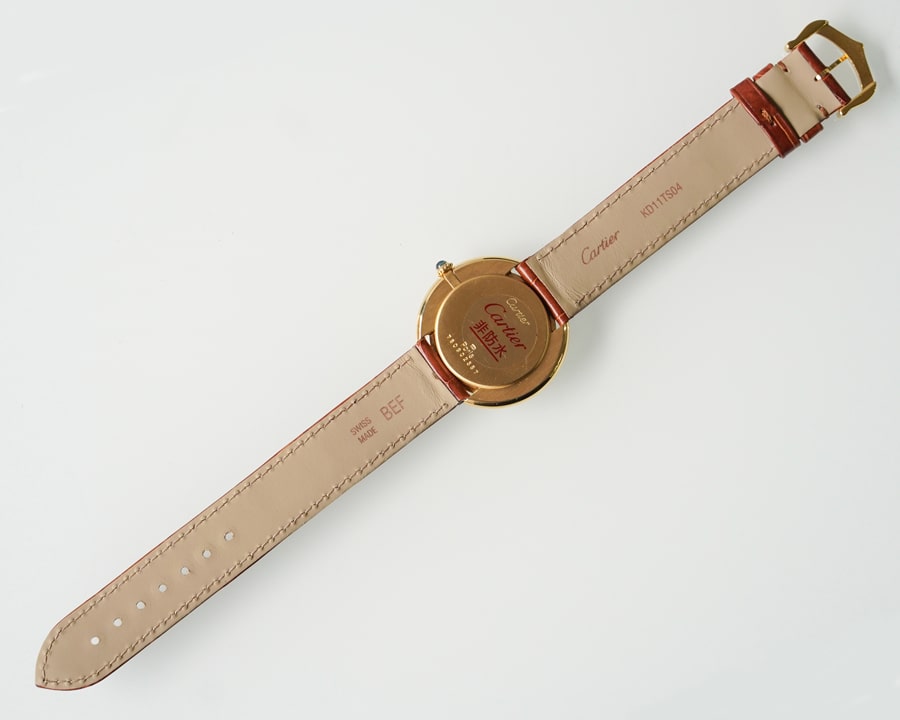カルティエ ヴァンドーム 1980年代製 裏ぶたイメージ