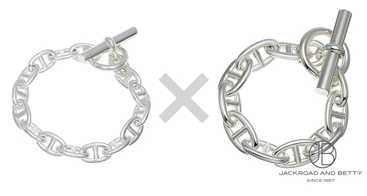 エルメス シェーヌ・ダンクル ブレスレット ペア