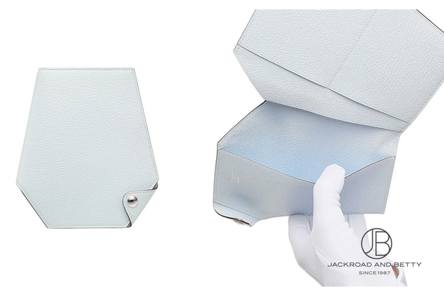 エルメス クロシェット コンパクト ウォレット ブループリュム