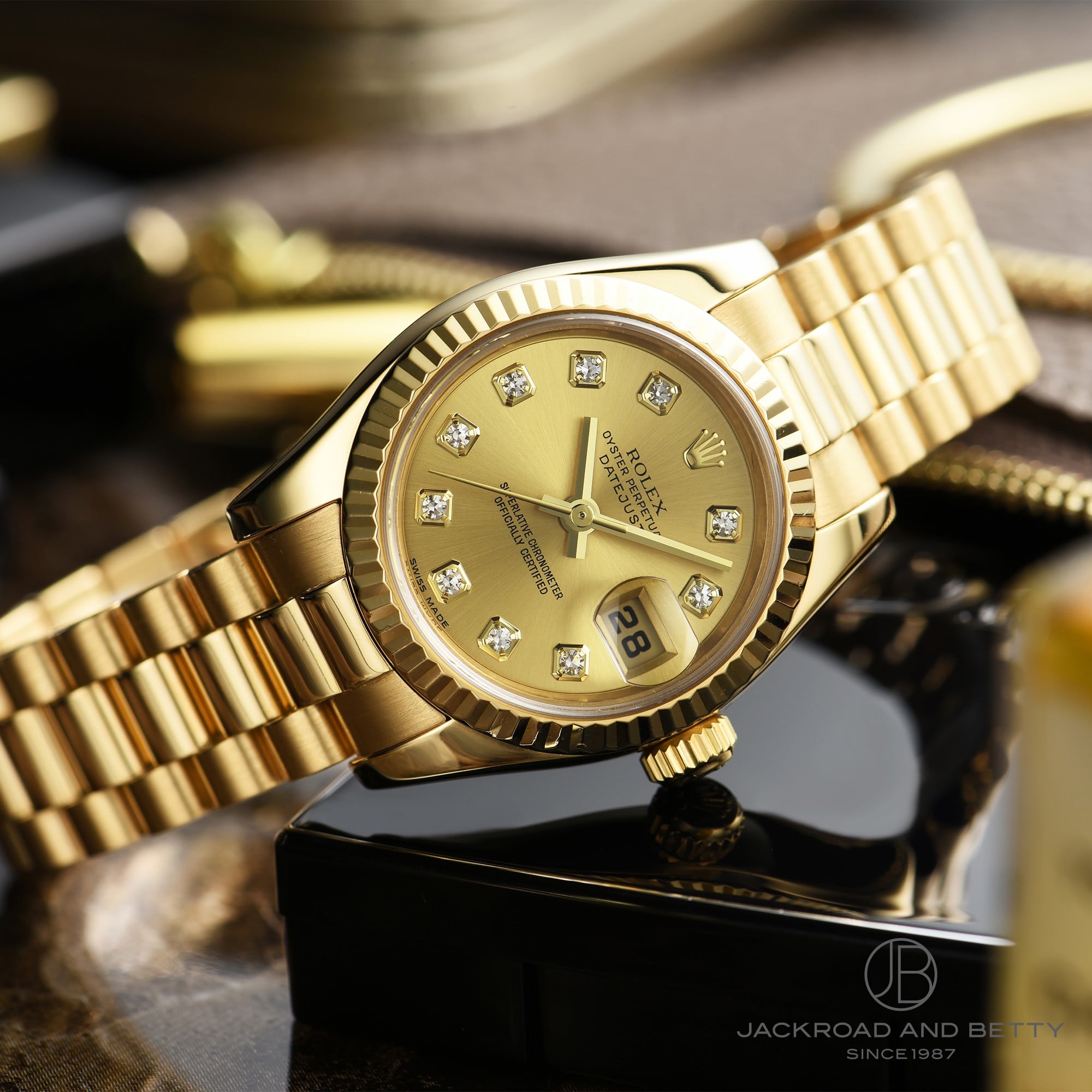2セット以上購入で、おまけ1本 ROLEX 金無垢デイトジャスト 69178