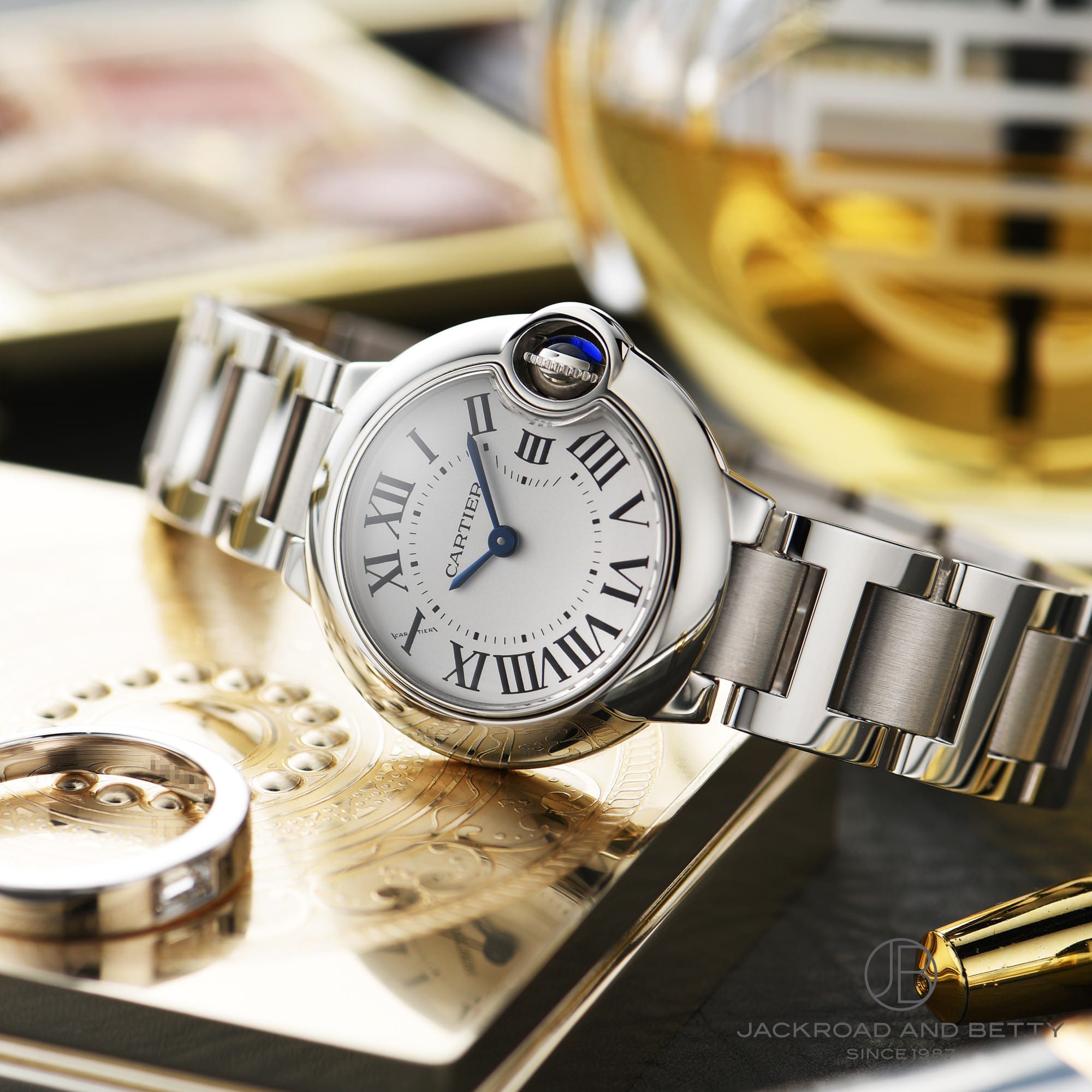 2年保証』 カルティエ バロンブルー28mm 腕時計(アナログ)