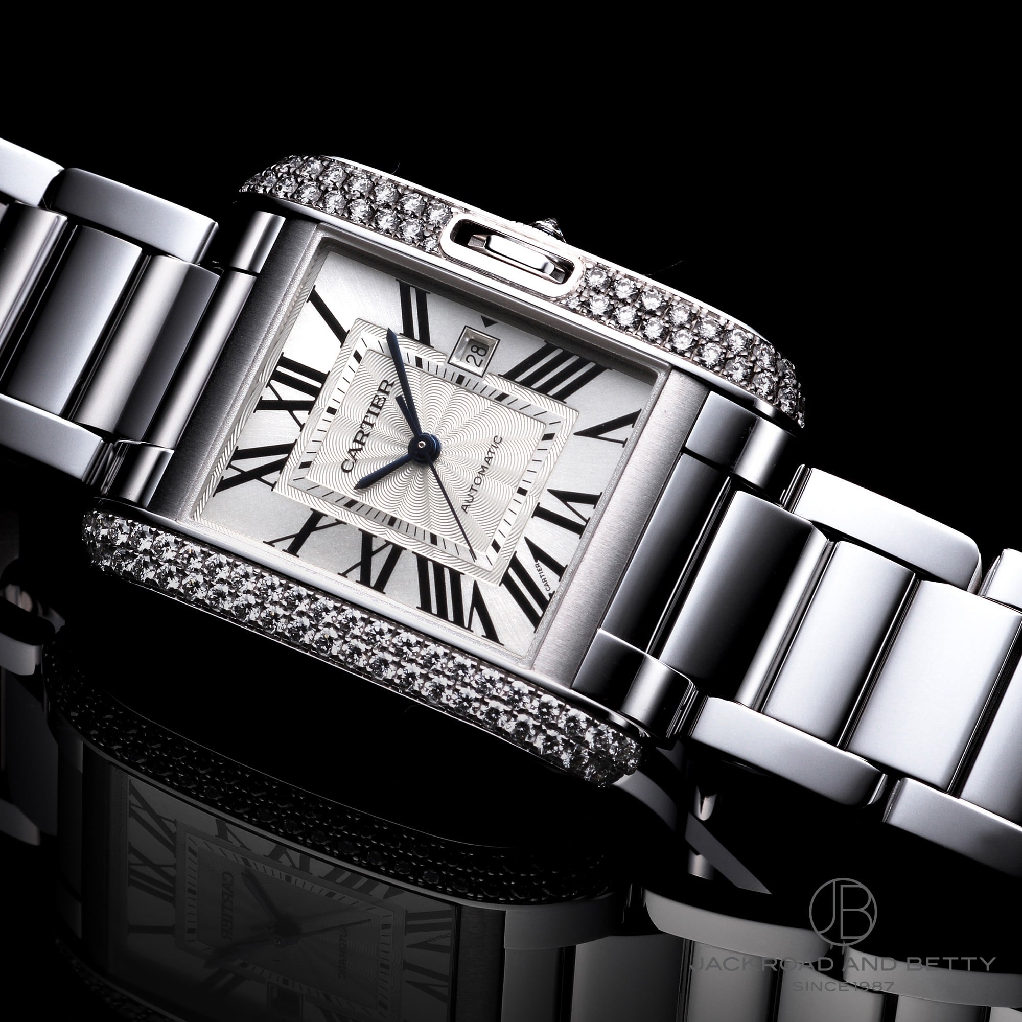 カルティエ Cartier タンクアングレーズ LM 腕時計 メンズ