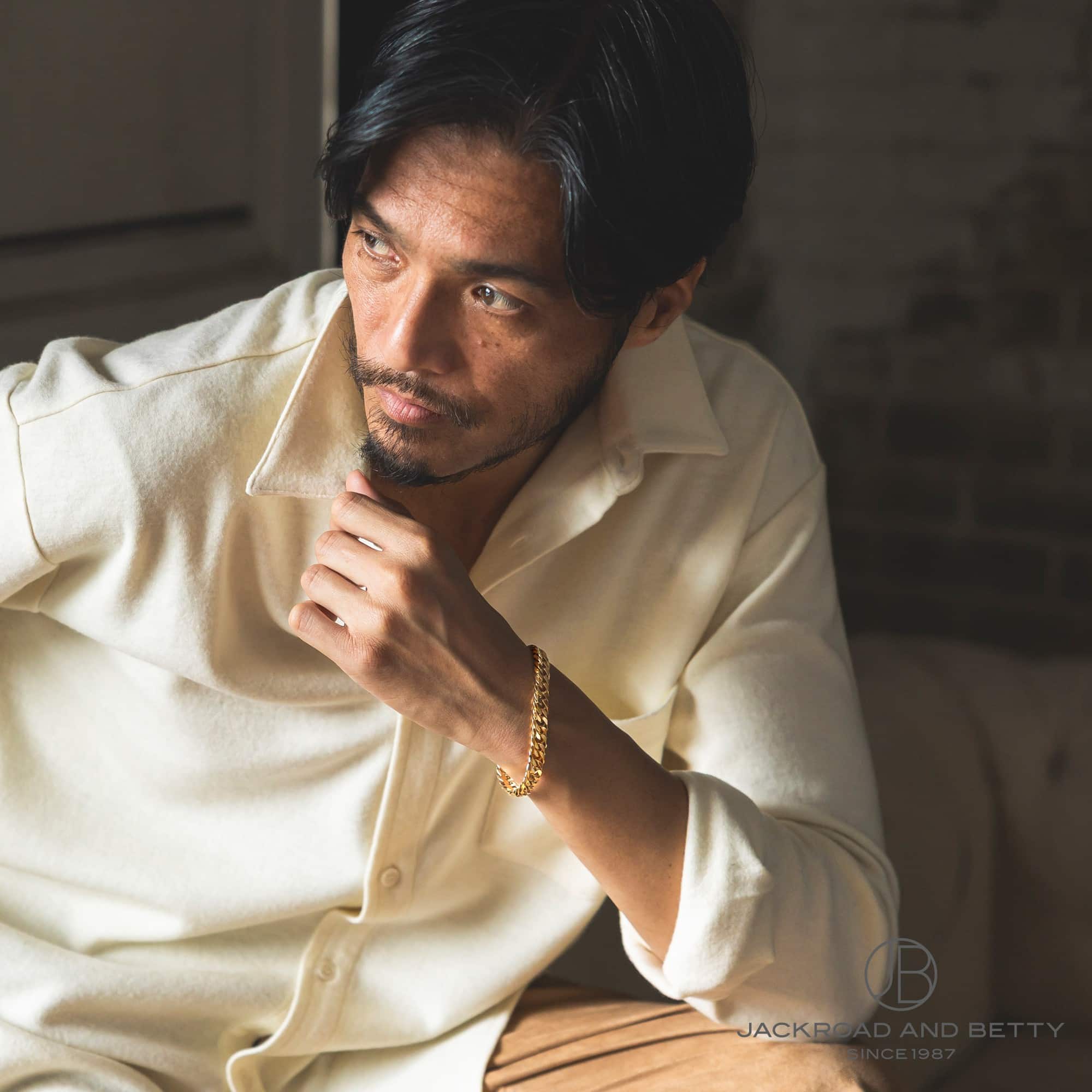 K18 6面 ダブル 50g 20cm ブレスレット 造幣局刻印有り[] Kihei Gold