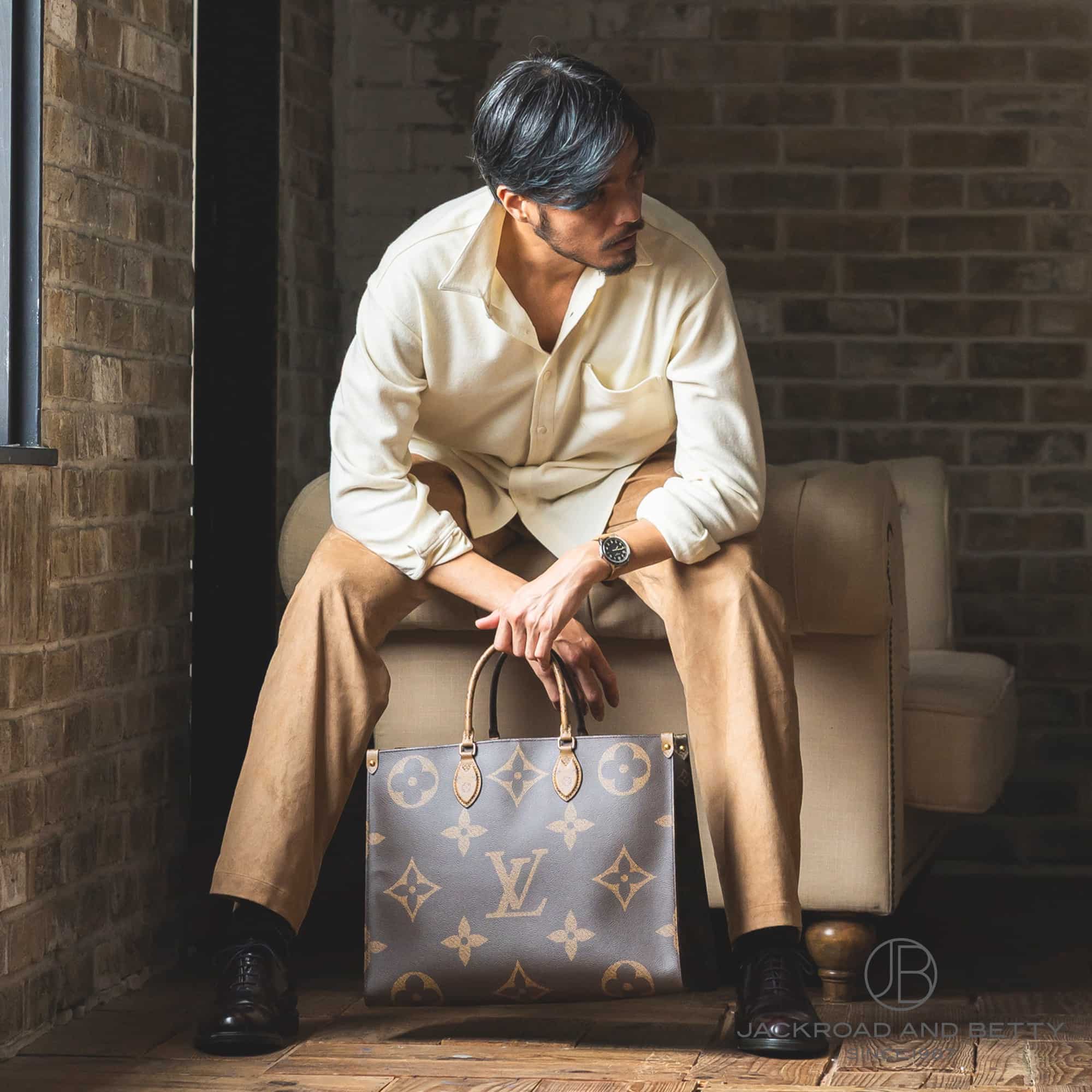 オンザゴーGM ジャイアント モノグラム ブラウン[M45320] Onthego GM