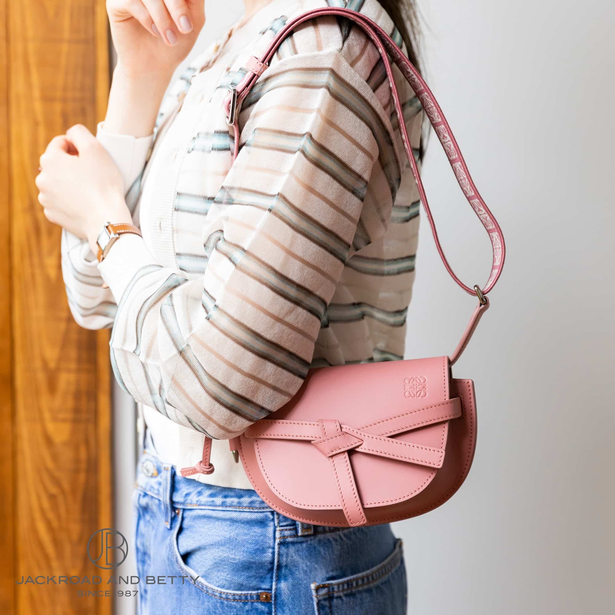 ゲートデュアル バッグ ミニ ピーチブルーム ピンク[A650N46X13