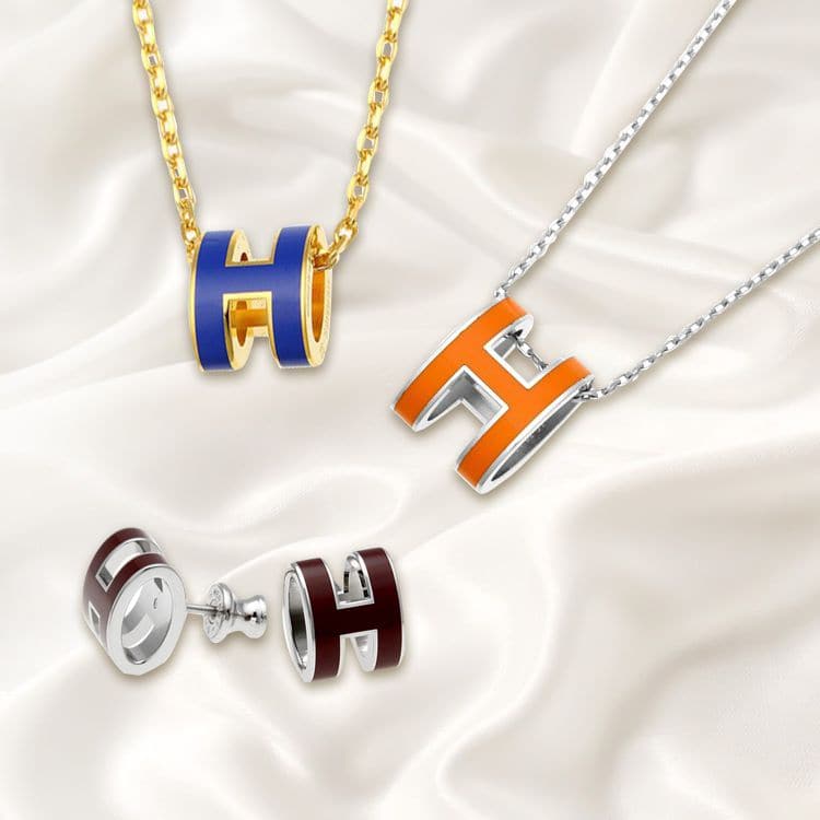 エルメス HERMES POP H ポップH ミニ ペンダント-