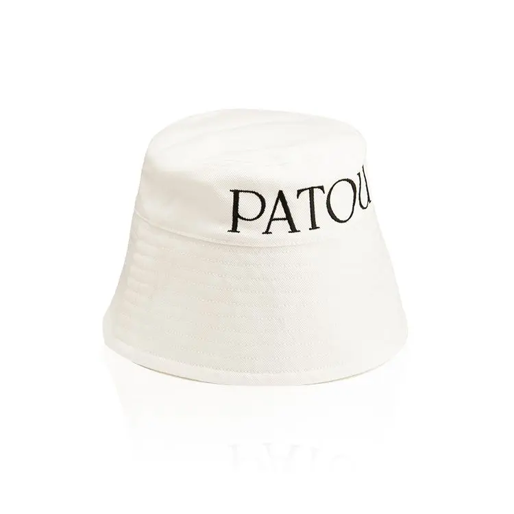 Patou パトゥ ロゴパッチ リブビーニー ホワイト Patou パトゥ ロゴパッチ リブビーニー ホワイト (PATOU/ニット