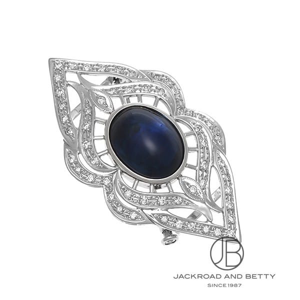 ダイヤ、ブルーサファイアブローチ