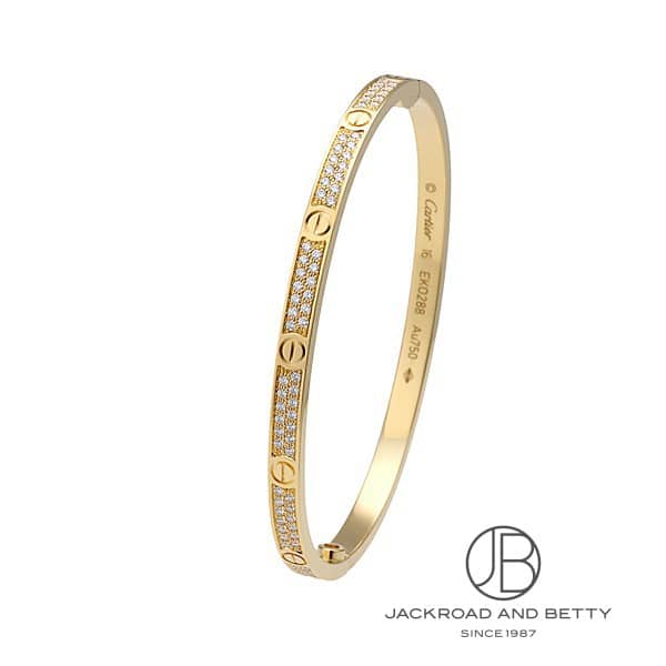 Cartier Love ダイヤモンド ブレスレット 18Kイエローゴールド