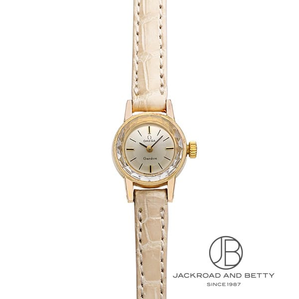 OH済 1960年製 オメガ カットガラス 18KYG 金無垢 レディース極上品