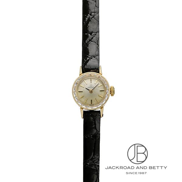 新品ベルト✨　オメガ　レディーマチック　腕時計　レディース　手巻き　カットガラス オメガ / OMEGA レディース時計【64】 カットガラス 8Pダイヤ 手巻き