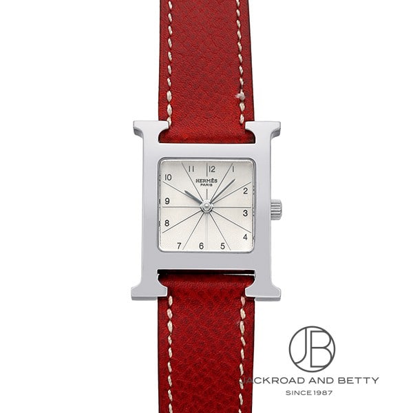ユニセックス☆【HERMES】Hウォッチ HH1.210 c アリゲーター HERMES/エルメス】 Hウォッチ HH1.210 腕時計 ステンレス