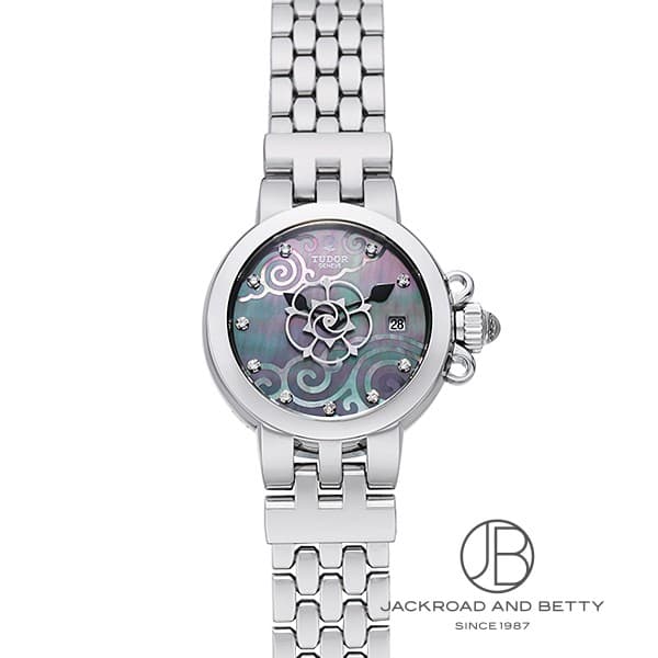 チューダー クレアドゥローズ シェル文字盤 自動巻き バラ ローズ