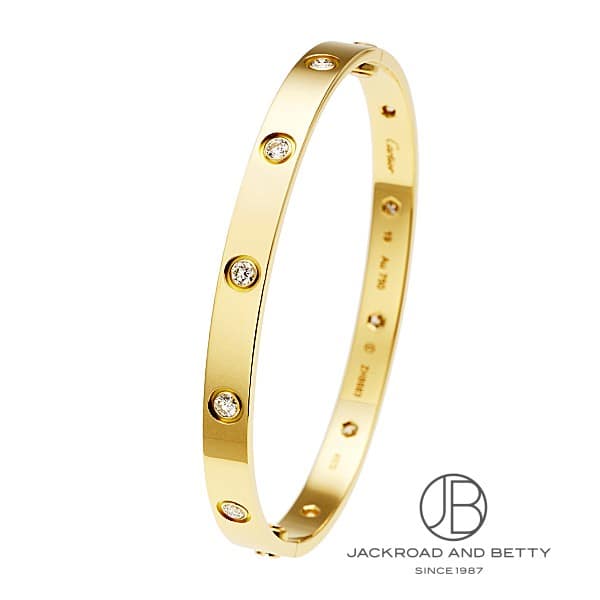 ラブブレスレット クラシックモデル 10Pダイヤ 19[B6040519