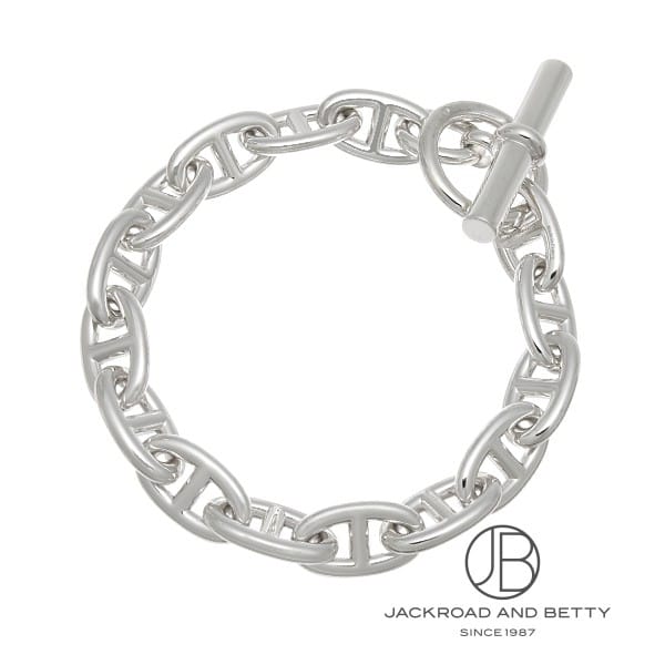 エルメス Chaine d'Ancre シェーヌダンクル MM 14 シェーヌ・ダンクル ブレスレット GM 14コマ[H101672B 014