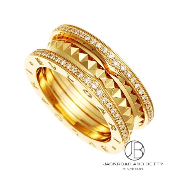 ビー・ゼロワン ロック ダイヤ 2バンド リング[358031 AN859092] B