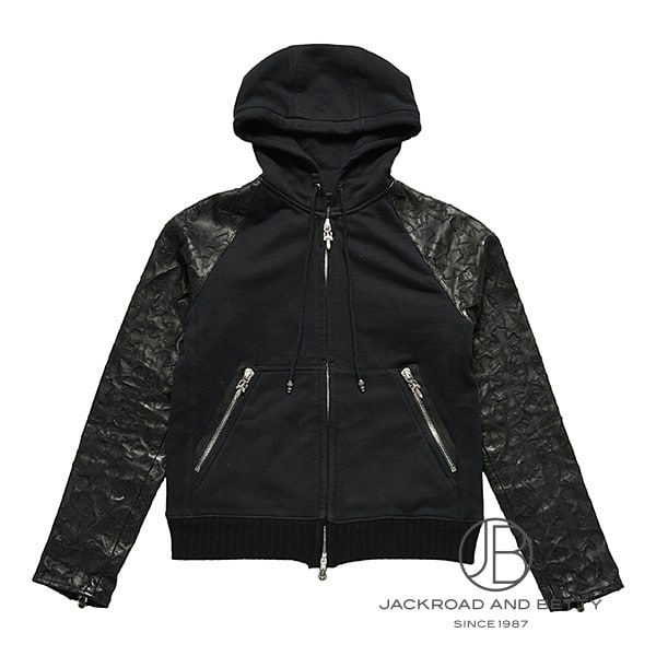 クロスパッチ レザー ジップフーディー[] Crosspatch Leather