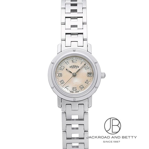 ◆エルメス◆クリッパー◆レディース◆約１２ｍｍ幅◆４連コマ◆CL4.210◆ エルメス クリッパー CL4.210 グレー レディース 時計 【中古