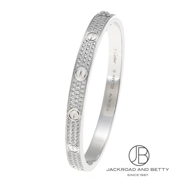 カルティエラブパヴェダイヤモンドブレスレット旧型 ラブブレスレット クラシックモデル パヴェダイヤ[N6717618