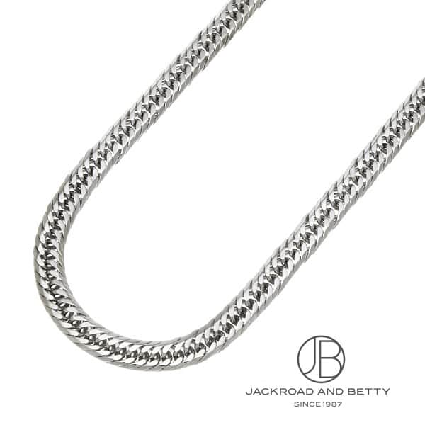 K18WG 8面 トリプル 50.0g 50cm ネックレス 造幣局刻印有り