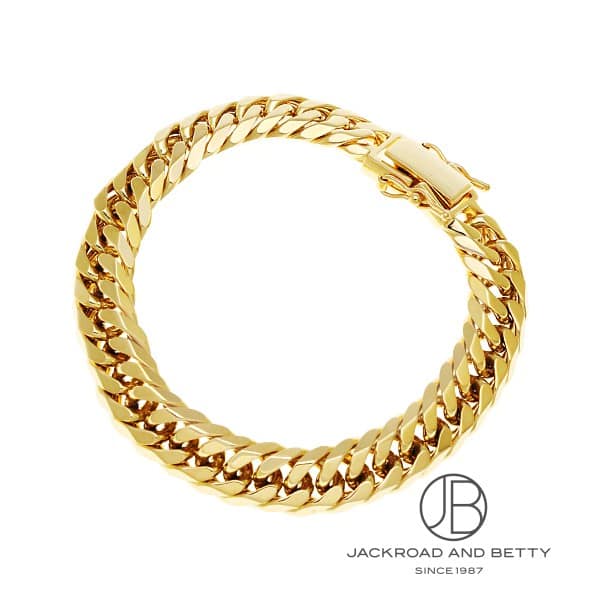 K18 6面 ダブル 51.5g 18cm ブレスレット 造幣局刻印有り