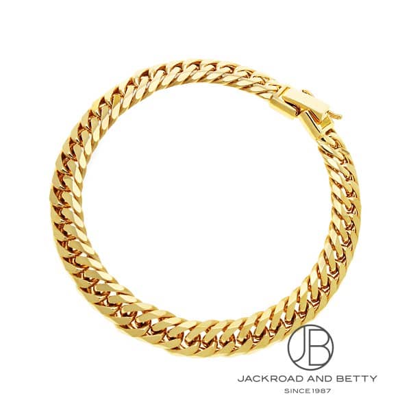 K18 6面 ダブル 31.6g 18cm ブレスレット 造幣局刻印有り[] Chain