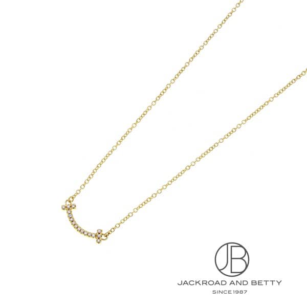 Tスマイルペンダント ネックレス（ミニ）ダイヤモンド YG[62617683] T