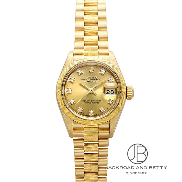 ROLEX ロレックス デイトジャスト26 69178G 腕時計
 K18イエローゴールド K18YG シャンパン10Pダイヤモンド文字盤 自動巻き レディース【中古】【472】SJ 駅南やまご質店オンラインショップ / ロレックス 69178G オイスター