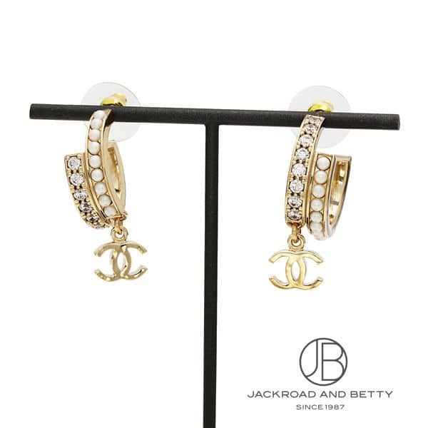 ココマーク フープ ピアス[AB9107 B08627 NJ198] Coco Mark Hoop