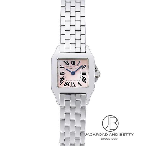 カルティエ Cartier 腕時計 サントスドゥモワゼルSM W2510002 2008年 クリスマス限定 2000本限定 スクエア ピンク文字盤 SS クオーツアナログ 【箱・保付き】 【中古】 カルティエ Cartier 腕時計 サントスドゥモワゼルSM W2510002 2008年