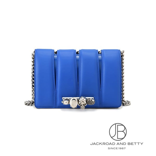 アレキサンダー マックイーン ショルダーバッグ ドクロ装飾 斜め掛け