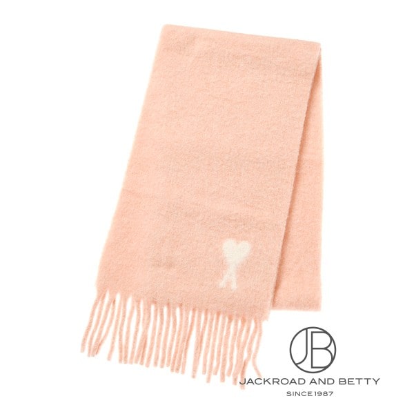 アミ パリス アルパカ ピュアウール ポリアミドブレンド オーバーサイズ スカーフ