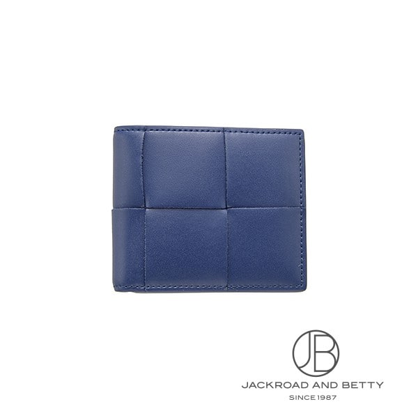 ボッテガヴェネタ 二つ折り財布 ネイビー ボッテガヴェネタ 二つ折り