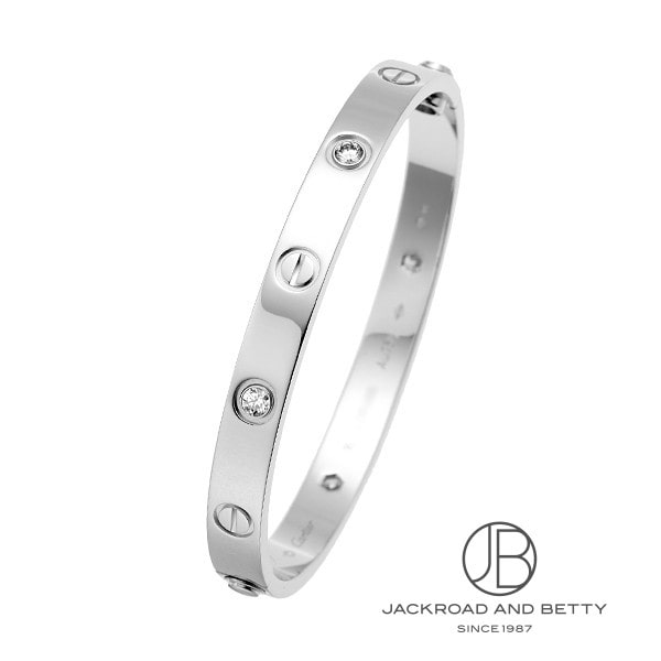 ラブブレスレット 4Pダイヤ WG 16[B6035816] LOVE BRACELET