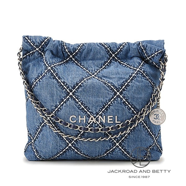 CHANEL 22 スモール ハンドバッグ デニム[AS3260 B15833 NW287