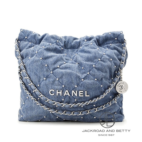 シャネル CHANEL 22 スモール ハンドバッグ デニム Ref.AS3260 B16649 NY101