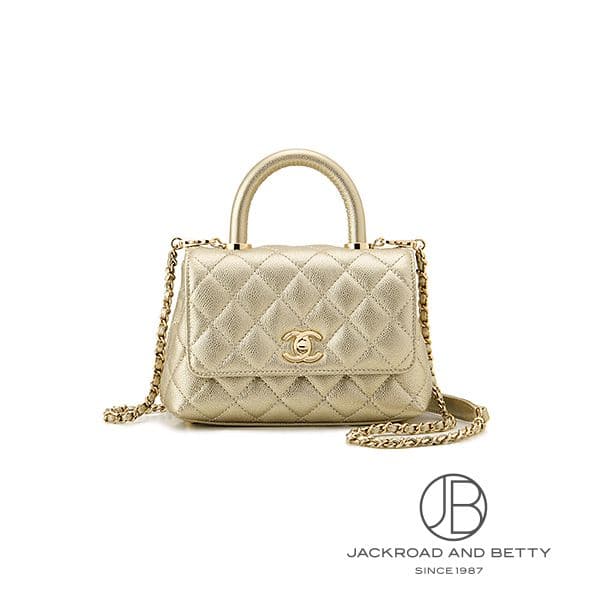 未使用 CHANEL ノベルティ ハンドル付マトラッセ バッグ ゴールドチェーン 新品 CHANEL シャネル ノベルティ ショルダーバッグ ミニバッグ