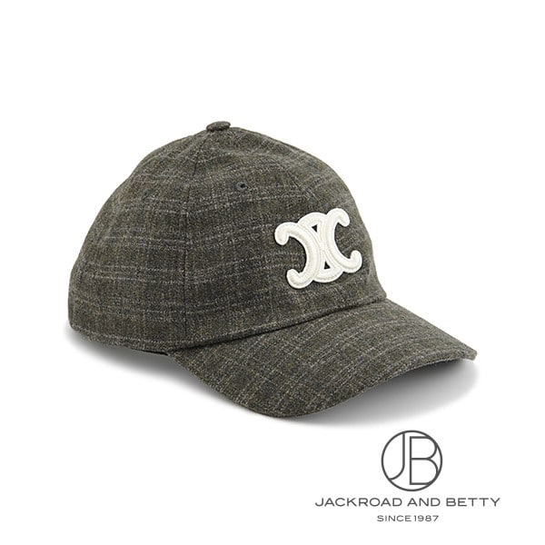 トリオンフ ベースボールキャップ CELINE トリオンフ ベースボールキャップ / コットンブラック