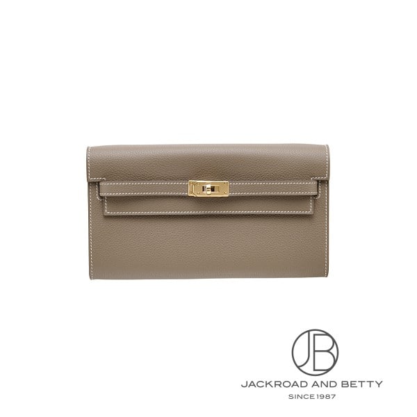 ケリー好きさんに♡本革ウォレットショルダー エトゥープ ケリートゥーゴー ウォレット エトゥープ ベージュ[] Kelly to