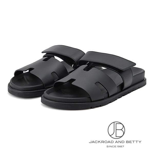 【新品未使用】Hermès エルメス シプレ サンダル Noir ブラック エルメス(HERMES)エルメス サンダル シプレ ブラック サンダル