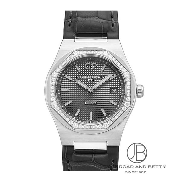 ジラール・ペルゴ GIRARD PERREGAUX ロレアート 34ｍｍ 80189D11A231-11A グレー ステンレススチール、 56個のブリリアントカット ダイヤモンド(計約  0.82 ct) レディース 腕時計