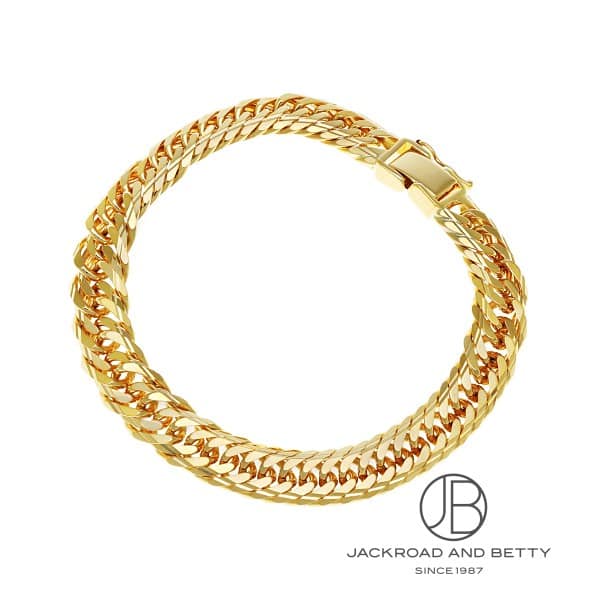 K18 ブレスレット 刻印あり K18 14面 トリプル 30g 18cm ブレスレット 造幣局刻印有り