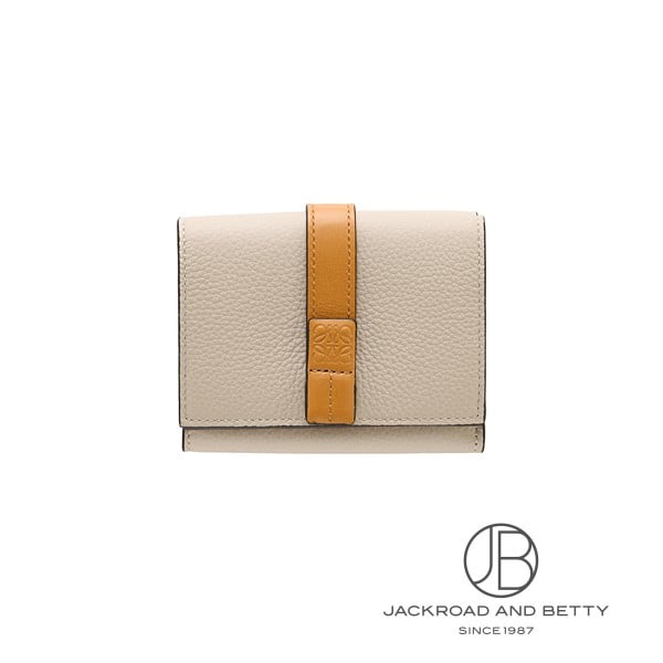 ロエベ トライフォールド ウォレット ライトオーツ ハニー