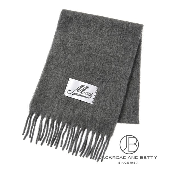 アルパカ製スカーフ[SCMC0059Y0 UTW918 00N42] Grey Alpaca Scarf
