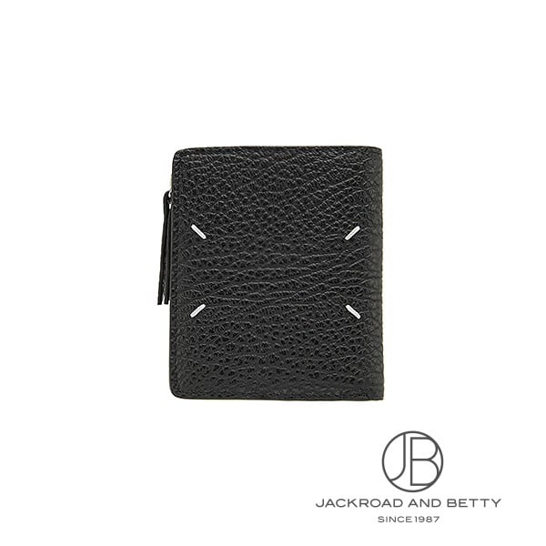 4ステッチ フリップフラップ ウォレット ブラック 黒