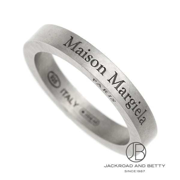 Maison Margiela Mロゴリング　新品未使用 正規取扱店】Maison Margiela ロゴリング 8mm SILVER メゾン